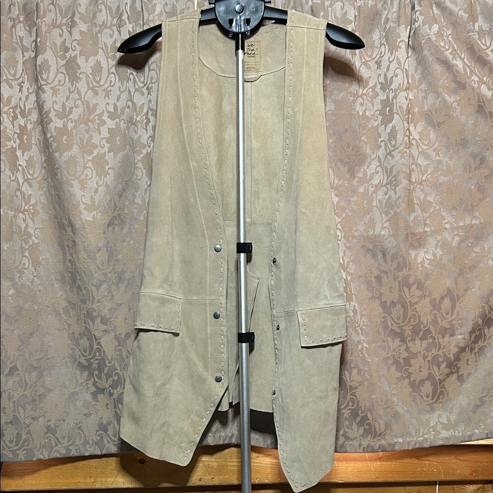 We The Free Beige Suede Vest